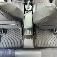 Car Mats 3D From Rubber TPE Suitable for Opel Corsa F 19+, Mokka 19+ / Peugeot 208 19+, 2008 19+ Rizline Premium 4 Pcs Black-image-6318412