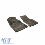 Car Mats 3D from Rubber TPE suitable for Peugeot Boxer/Fiat Ducato/Citroen Jumper 2006 - Rizline 4 Pcs Black