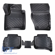 Car Mats 3D from Rubber TPE suitable for Porsche Cayenne 3 2018+ Rizline 4 Pcs Black