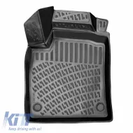 Car Mats 3D From Rubber TPE Suitable for Renault Clio 5 19+ Rizline 4 Pcs Black-image-6294058