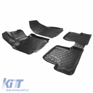 Car Mats 3D From Rubber TPE Suitable for Renault Clio 3 05-12 Rizline 4 Pcs Black