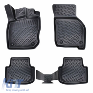 Car Mats 3D from Rubber TPE suitable for Seat Leon 4 (KL1/KL8) 2020+ Automatic Rizline 4 Pcs Black
