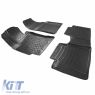 Car Mats 3D from Rubber TPE suitable for Toyota Corolla 2013 - Rizline 4 Pcs Black
