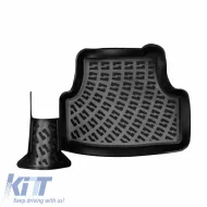 Car Mats 3D From Rubber TPE Suitable for VW Golf 7 VII/T-Roc/Leon 5F/Audi A3 8V/Audi Q2/Skoda Karoq Rizline 4 Pcs Black-image-6293405