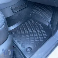 Car Mats 3D From Rubber TPE Suitable for VW Golf 7 VII/T-Roc/Leon 5F/Audi A3 8V/Audi Q2/Skoda Karoq Rizline 4 Pcs Black-image-6293408