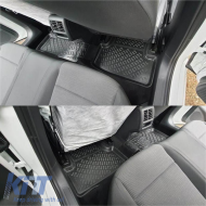 Car Mats 3D From Rubber TPE Suitable for VW Golf VIII (8) 2019+ Manual Transmission Rizline 4 Pcs Black