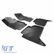 Car Mats 3D From Rubber TPE Suitable for VW Amarok 2010 - Rizline 4 Pcs Black