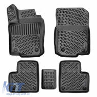 Car Mats 3D From Rubber TPE Suitable for Mercedes-Benz GLE W166 2015-2019 / GLE C292 2015-2019 / ML W166 2011-2019 Rizline 4 Pcs Black