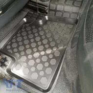 Car Mats 3D from Rubber TPE Universal Black Rizline 4 Pcs-image-6291874