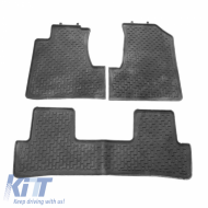Car Mats 3D suitable for Honda CR-V 3 07-13 ''Star Diamond'' 3 Pcs Black