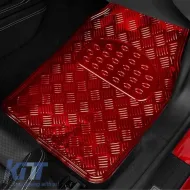 Car Mats Universal Aluminium Red 4 Pcs-image-6295774