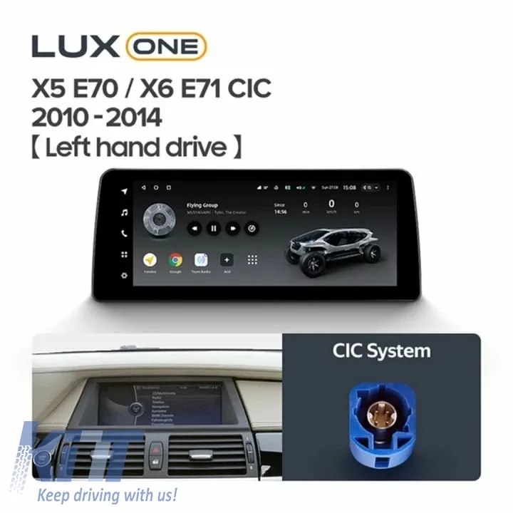 Car navigation Teyes Lux One suitable for BMW X6 E71 2010-2014 CIC 6+128GB 12.3, IPS Octa-Core 2.0 GHz Android 4G DSP Bluetooth 5.1