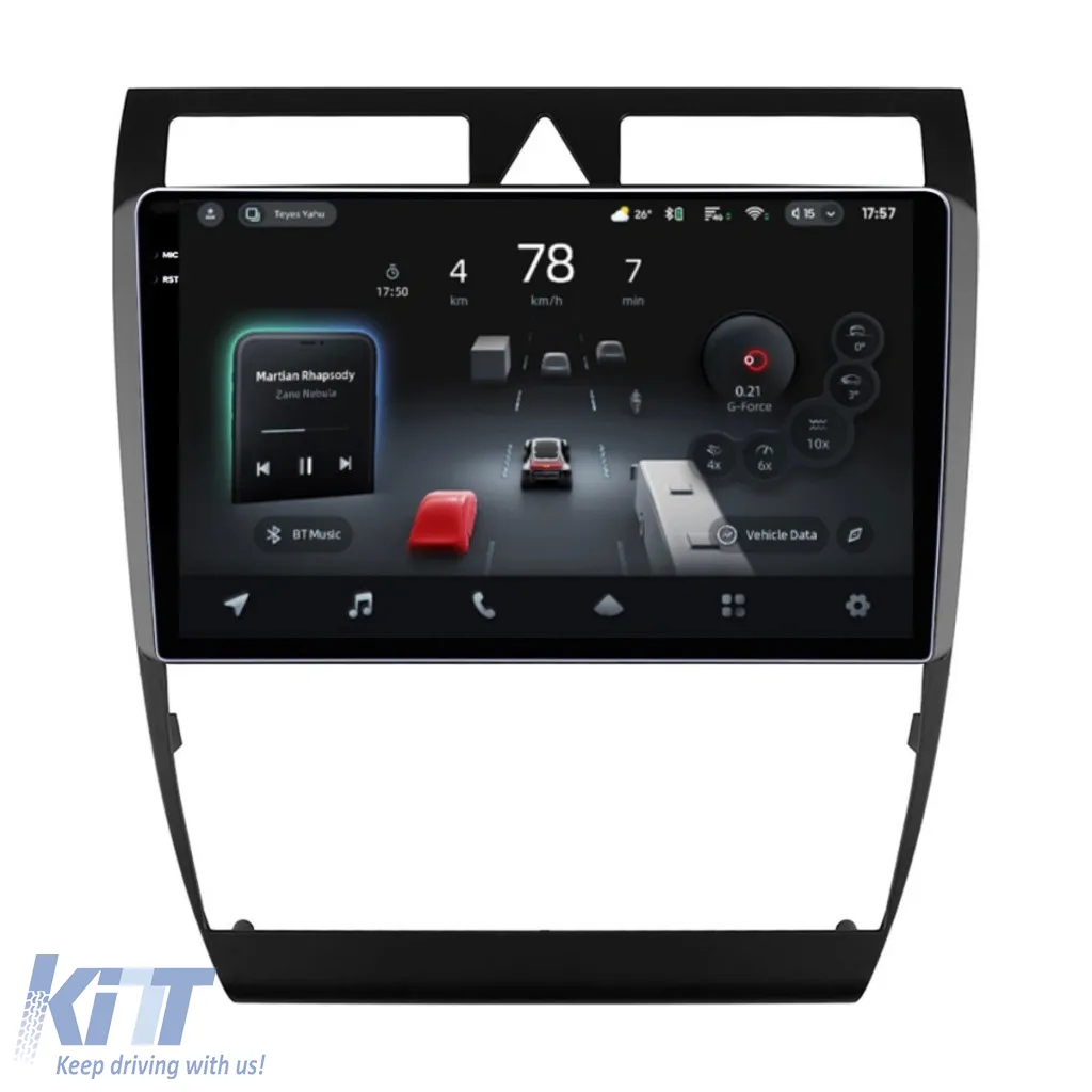Car Navigation with AI Assistance Teyes CC4 PRO suitable for Audi A6 C5 1997-2004 8+128GB 9.5 QLED, Android 13, 5G, 7.1 DSP, CarPlay