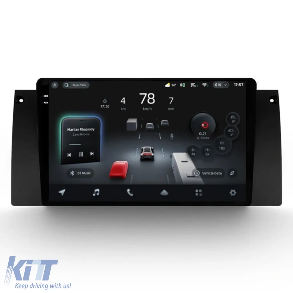 Car Navigation with AI Assistance Teyes CC4 PRO suitable for BMW X5 E53 1999-2006 8+128GB 9.5 QLED, Android 13, 5G, 7.1 DSP, CarPlay