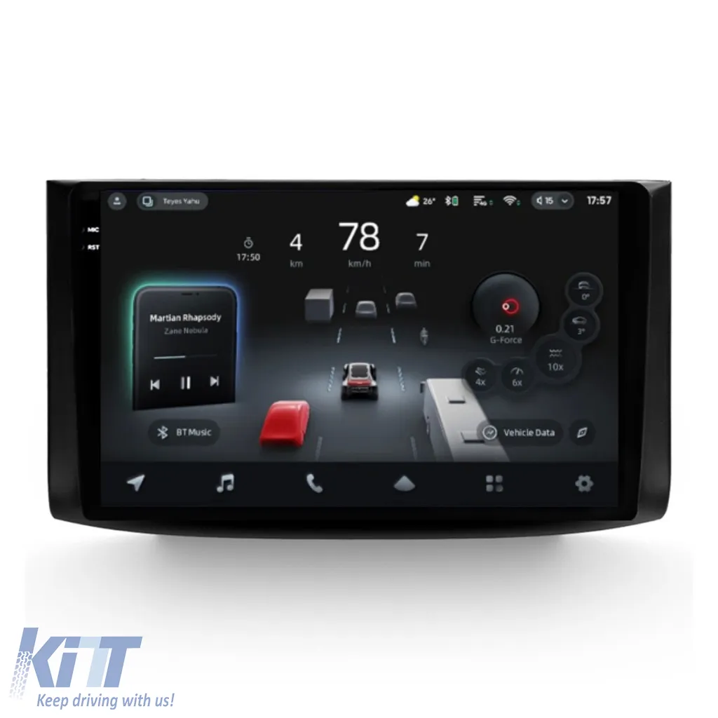 Car Navigation with AI Assistance Teyes CC4 PRO suitable for Chevrolet Aveo T250 2006-2012 8+128GB 9.5 QLED, Android 13, 5G, 7.1 DSP, CarPlay