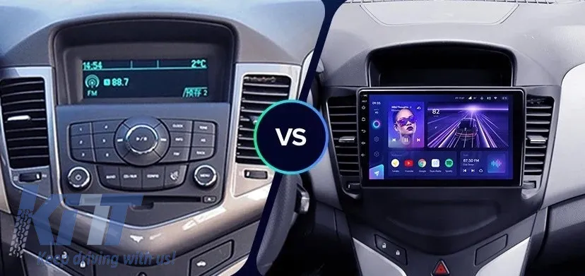 Car Navigation with AI Assistance Teyes CC4 PRO suitable for Chevrolet Cruze J300 2008-2016 8+128GB 9.5 QLED, Android 13, 5G, 7.1 DSP, CarPlay