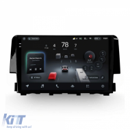 Car Navigation with AI Assistance Teyes CC4 PRO suitable for Honda Civic 10 2015-2020 8+128GB 9.5 QLED, Android 13, 5G, 7.1 DSP, CarPlay