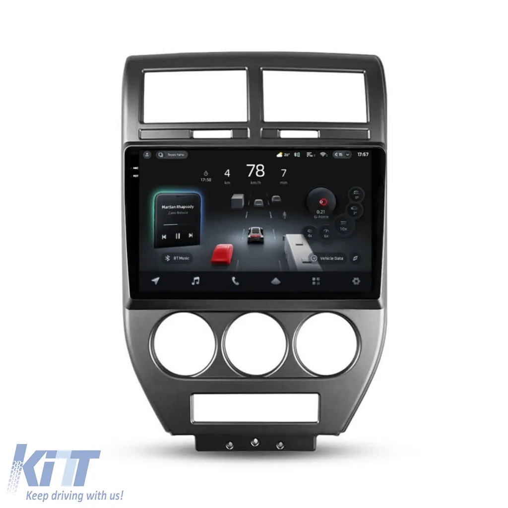Car Navigation with AI Assistance Teyes CC4 PRO suitable for Jeep Compass 1 2006-2010 8+128GB 10.36 QLED, Android 13, 5G, 7.1 DSP, CarPlay