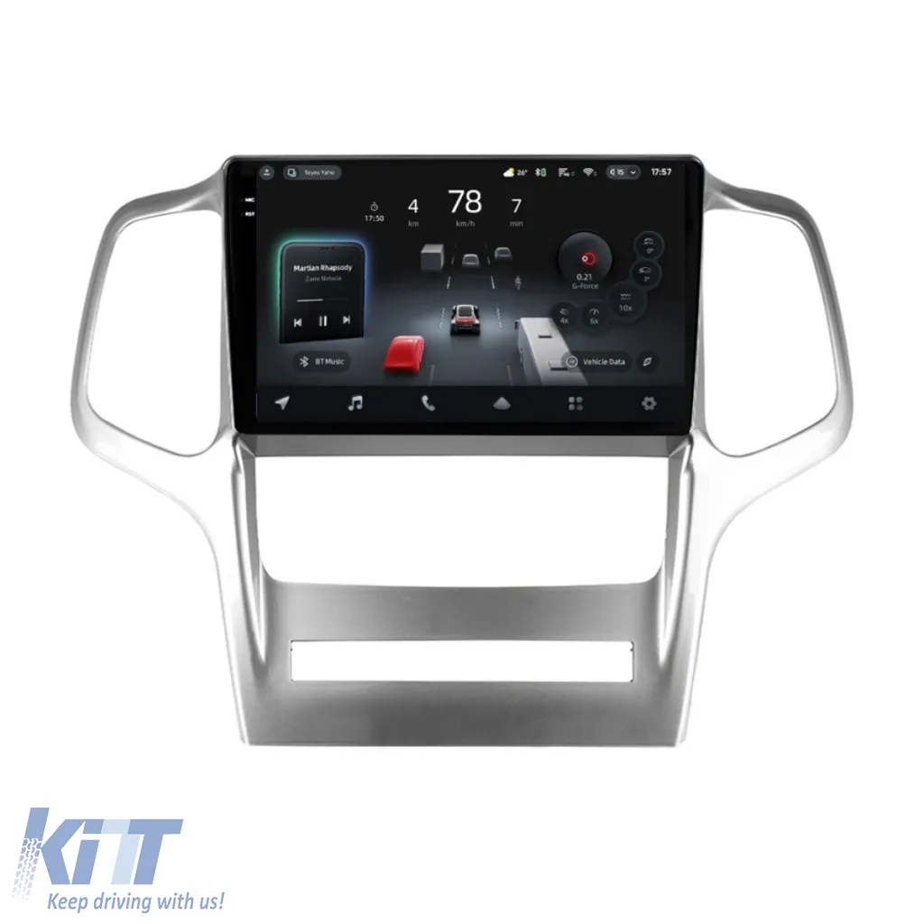 Car Navigation with AI Assistance Teyes CC4 PRO suitable for Jeep Grand Cherokee 2 2010-2013 8+128GB 9.5 QLED, Android 13, 5G, 7.1 DSP, CarPlay