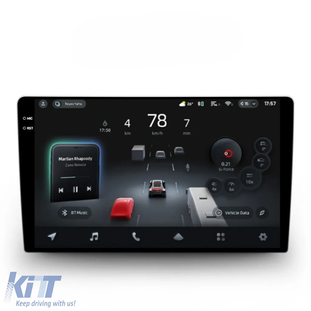 Car Navigation with AI Assistance Teyes CC4 PRO suitable for Jeep Grand Cherokee 2 2010-2013 8+128GB 9.5 QLED, Android 13, 5G, 7.1 DSP, CarPlay