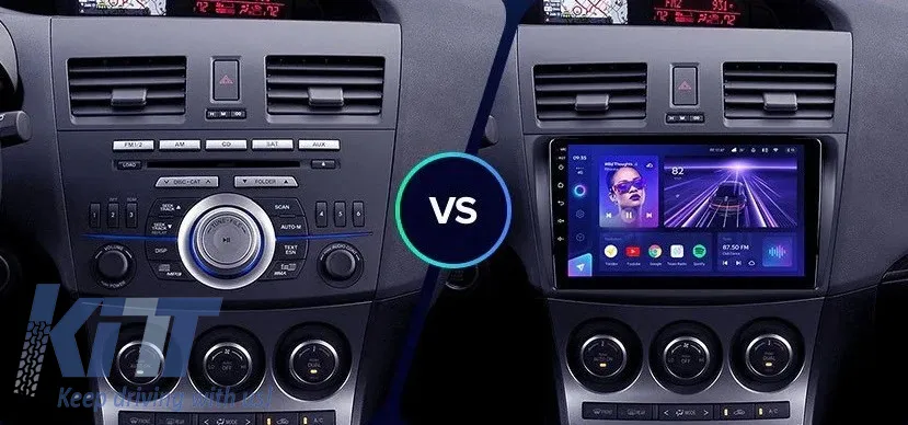 Car Navigation with AI Assistance Teyes CC4 PRO suitable for Mazda 3 II 2009-2013 8+128GB 9.5 QLED, Android 13, 5G, 7.1 DSP, CarPlay