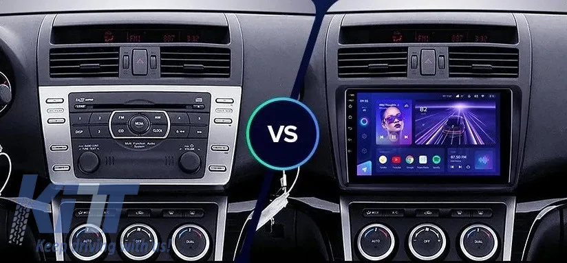 Car Navigation with AI Assistance Teyes CC4 PRO suitable for Mazda 6 2002-2007 8+128GB 9.5 QLED, Android 13, 5G, 7.1 DSP, CarPlay