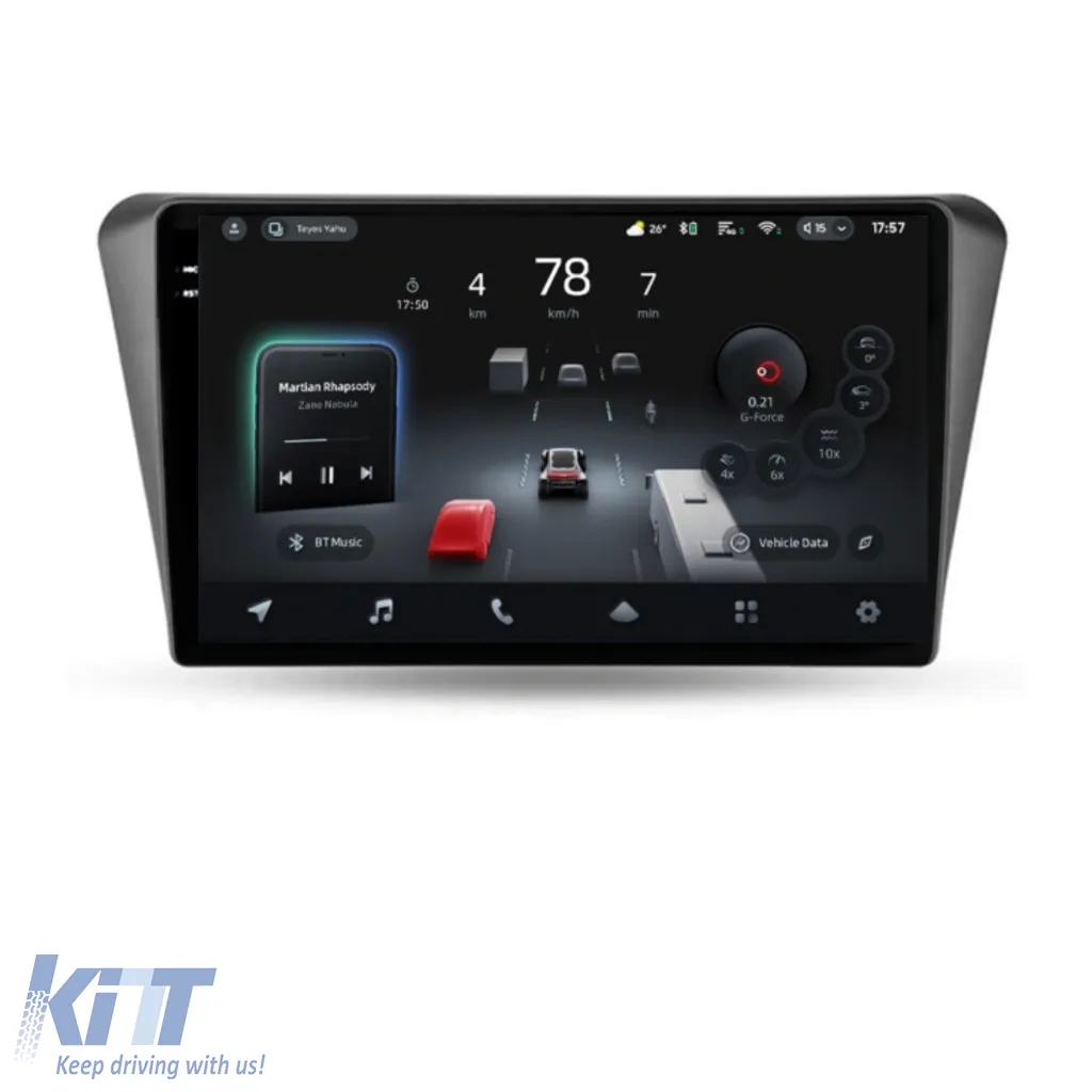 Car Navigation with AI Assistance Teyes CC4 PRO suitable for Peugeot 408 2014-2018 8+128GB 10.36 QLED, Android 13, 5G, 7.1 DSP, CarPlay