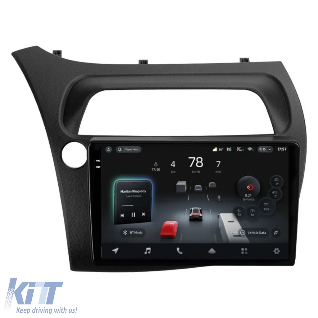 Car Navigation with AI Assistance Teyes CC4 PRO suitable for Honda Civic 8 2005-2012 8+128GB 9.5 QLED, Android 13, 5G, 7.1 DSP, CarPlay