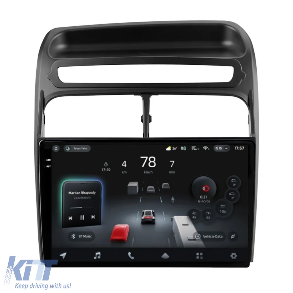 Car Navigation with AI Assistance Teyes CC4 PRO suitable for Fiat Linea 2006-2012 8+128GB 9.5 QLED, Android 13, 5G, 7.1 DSP, CarPlay