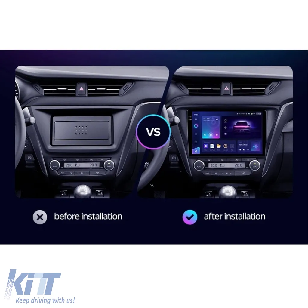 Car Navigation with AI Assistance Teyes CC4 PRO suitable for Toyota Avensis 3 2015-2018 8+128GB 10.36 QLED, Android 13, 5G, 7.1 DSP, CarPlay