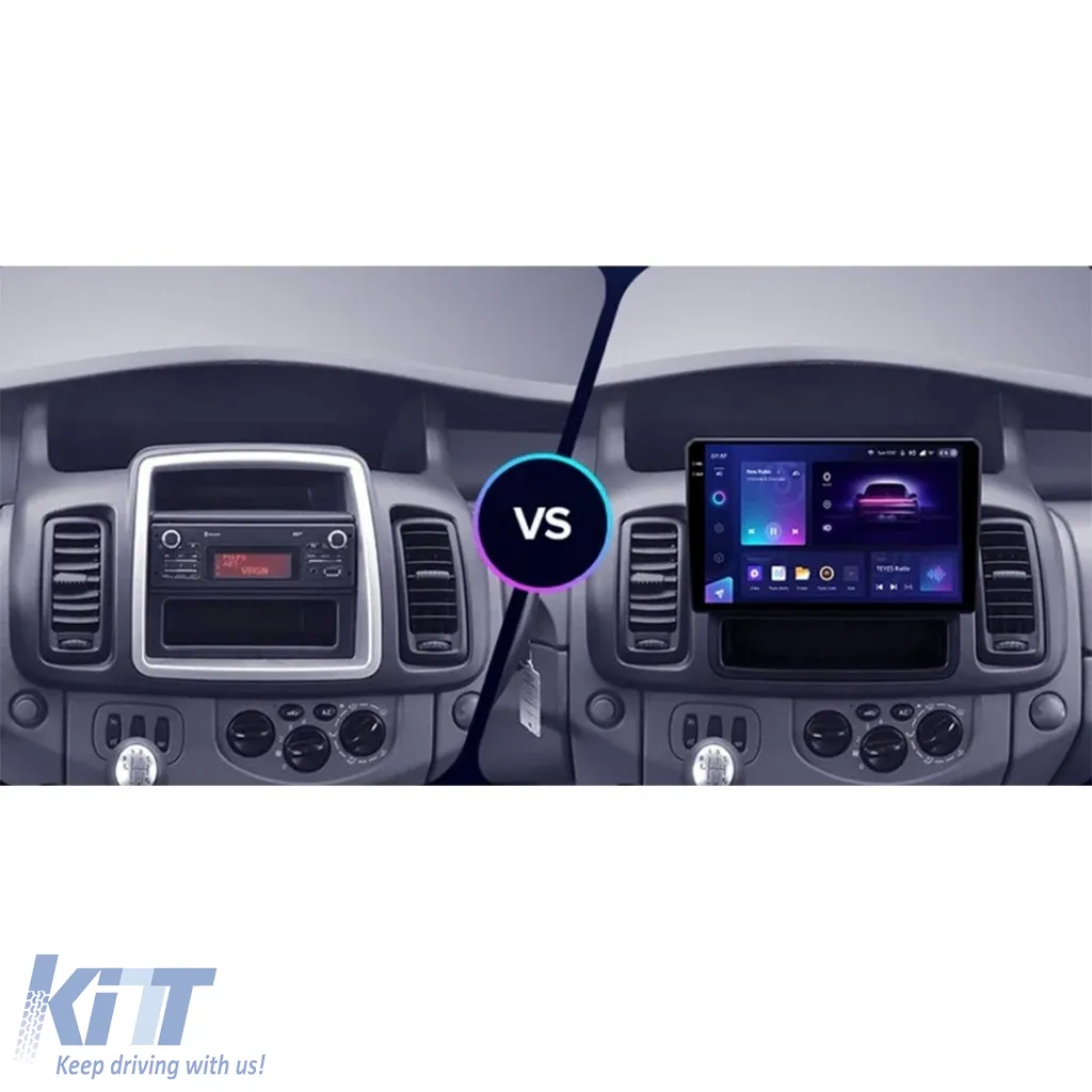 Car Navigation with AI Assistance Teyes CC4 PRO suitable for Renault Trafic 2 2001-2014 8+128GB 10.36 QLED, Android 13, 5G, 7.1 DSP, CarPlay