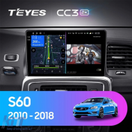 Car Navigation with AI Assistance Teyes CC4 PRO suitable for Volvo S60 2011-2018 8+128GB 9.5 QLED, Android 13, 5G, 7.1 DSP, CarPlay