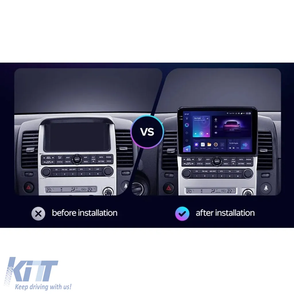 Car Navigation with AI Assistance Teyes CC4 PRO suitable for Nissan Pathfinder 2005-2012 8+128GB 9.5 QLED, Android 13, 5G, 7.1 DSP, CarPlay