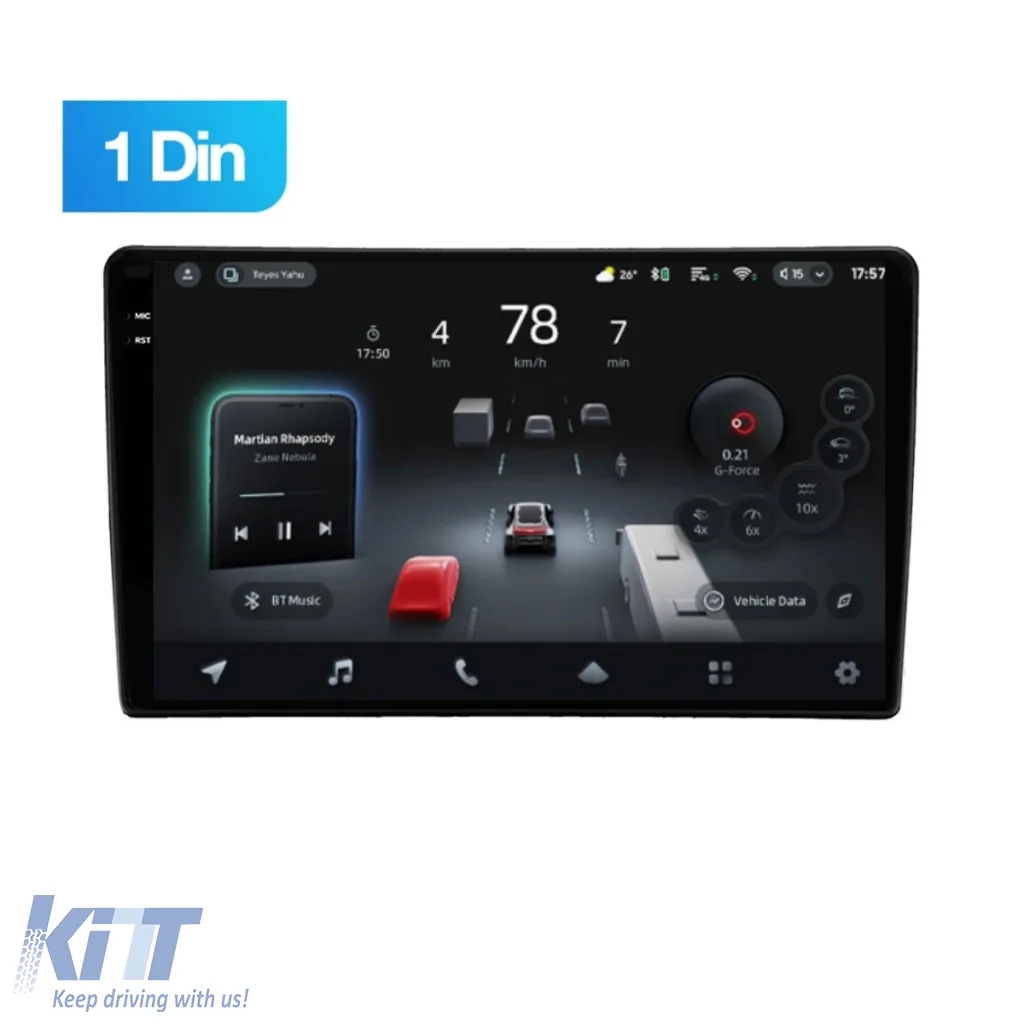 Car Navigation with AI Assistance Teyes CC4 PRO suitable for Nissan Navara 3 D40 2004-2010 8+128GB 9.5 QLED, Android 13, 5G, 7.1 DSP, CarPlay