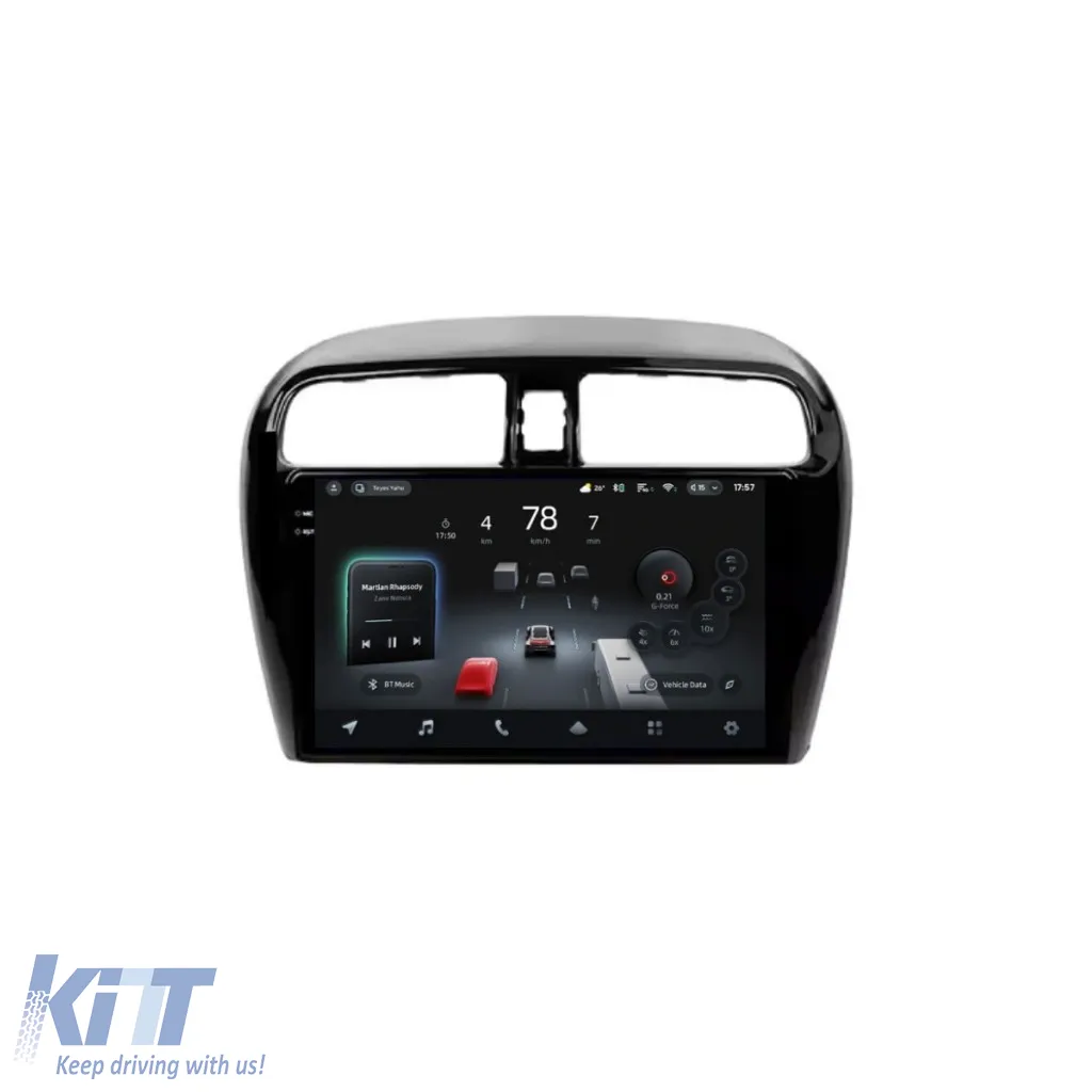 Car Navigation with AI Assistance Teyes CC4 PRO suitable for Mitsubishi Mirage 2012-2023 8+128GB 9.5 QLED, Android 13, 5G, 7.1 DSP, CarPlay