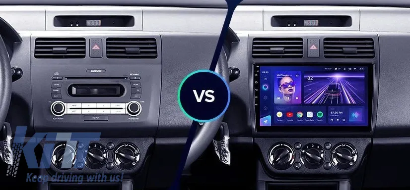 Car Navigation with AI Assistance Teyes CC4 PRO suitable for Suzuki Swift 3 2003-2010 8+128GB 10.36 QLED, Android 13, 5G, 7.1 DSP, CarPlay