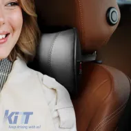 Car Neck Pillow Pad Black With Smoke Stitch Leather Otom NPW-101 1 Piece-image-6311537