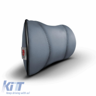 Car Neck Pillow Pad Dark Grey Leather Otom NPW-103 1 Piece