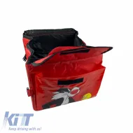 Car Organizer Bag Foldable With Zip Looney Tunes Sylvester & Tweety 30x39x24cm Red Color-image-6303379