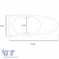 Car Roof Antenna suitable for Golf Type Carbon Shark with Connection Cable and Normal Function 17cm-image-6306382
