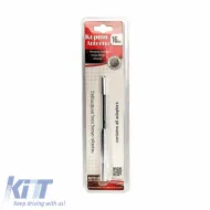 Car Roof Antenna Universal Aluminium Large 16cm Silver Curved With Adapters-image-6301150