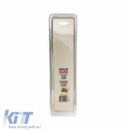 Car Roof Antenna Universal Aluminium Large 16cm Silver Curved With Adapters-image-6301151