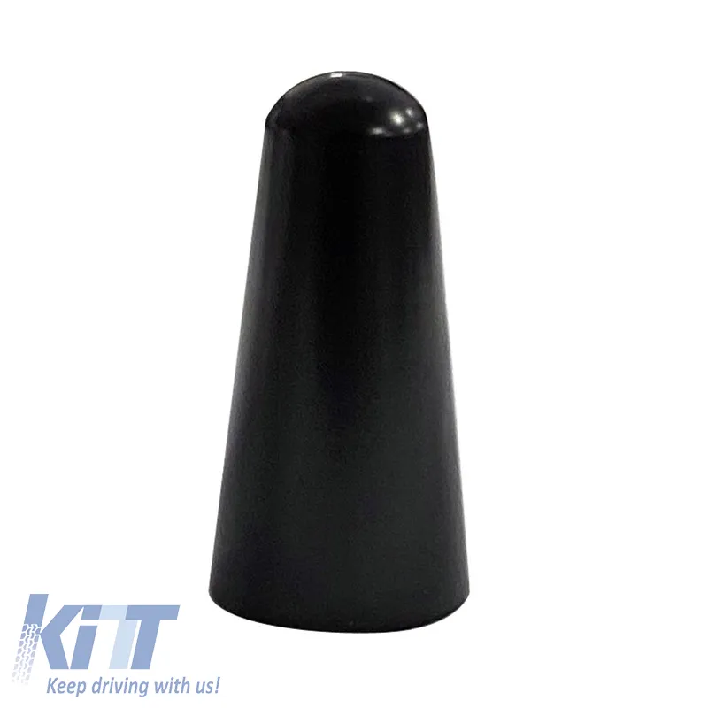 Car Roof Antenna Universal Aluminum Cone Small 3cm Black with 3 Adapters