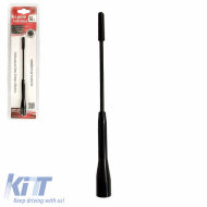 Car Roof Antenna Universal Large 18cm Black With Adapters