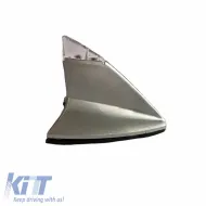 Car Roof Antenna Universal Shark Type Decorative Illuminated Silver-image-6301393