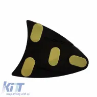 Car Roof Antenna Universal Shark Type Decorative Illuminated Silver-image-6301394