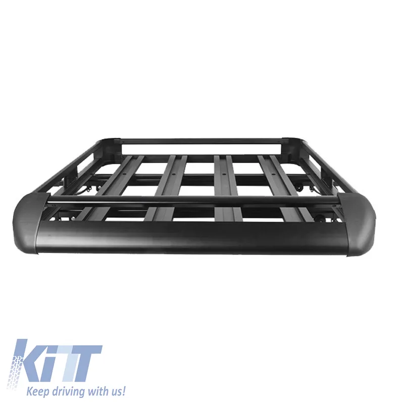 Car Roof Rack Aluminium Black Aero 140x100cm 28831