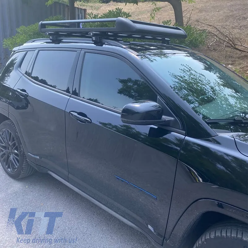 Car Roof Rack Aluminium Black Aero 140x100cm 28831