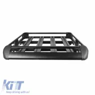 Car Roof Rack Aluminium Black Aero 140x100cm 28831-image-6310498