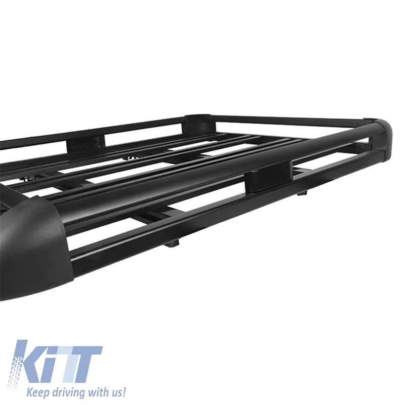Car Roof Rack Aluminium Black Aero 140x100cm 28831